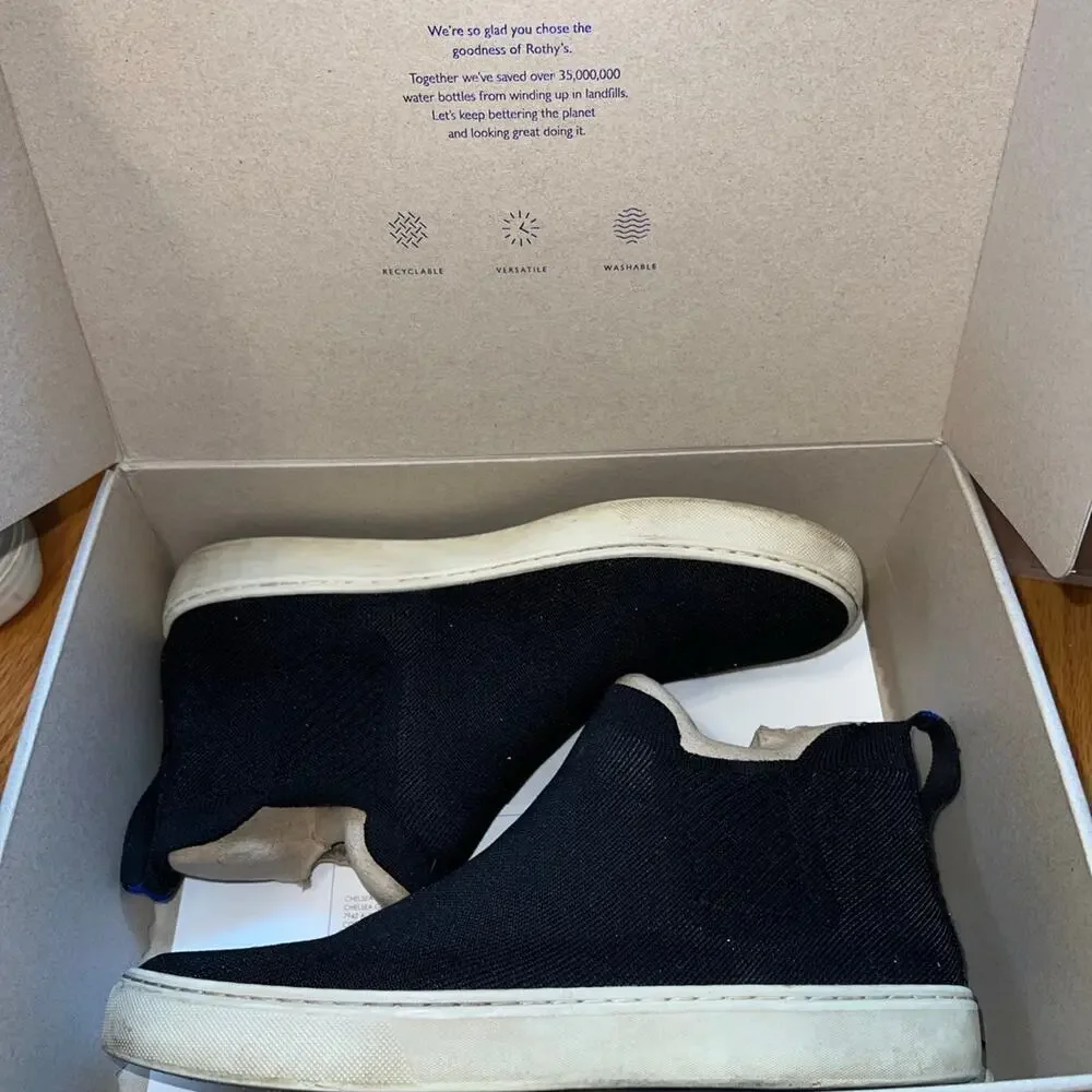 Rothy’s the chelsea nightfall fabric high top sneaker